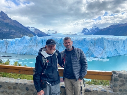One more picture of Dad and I at the Balconies, then it's time to head back to El Calafate for the night. What a day!
