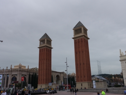 Venetian towers at Placa d’Espanya.