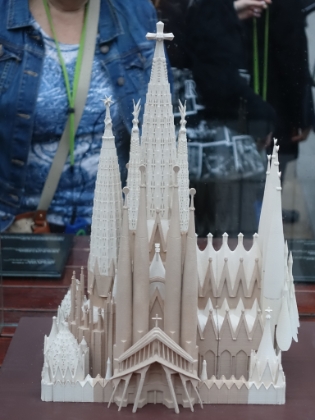 Model of what the completed Basilica will look like in 2026.