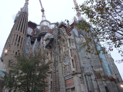 One more look at the church construction as we moved on to el Museo de Picasso. No pictures were allowed there, so nothing to show for it here.
