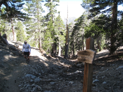 It's just a fast hike the last mile to the top of Cucamonga Peak.