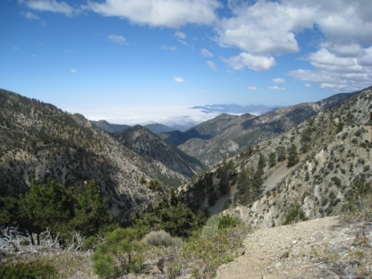 A look down the valley from near the top of Telegraph Peak.