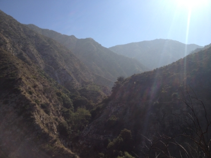 After a bit of trouble finding the trailhead, then heading off on the wrong trail for a while, we finally found our way up to the ridge heading towards Millard Canyon.