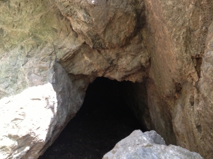 Entrance to the tiny mine.