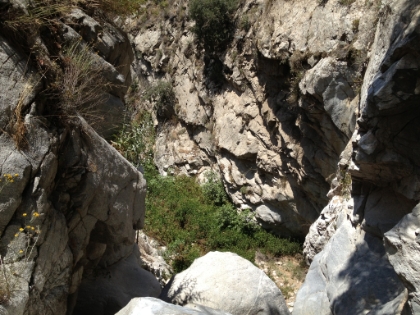 The top of Millard Falls. Totally dry but probably pretty nice in a really wet year.