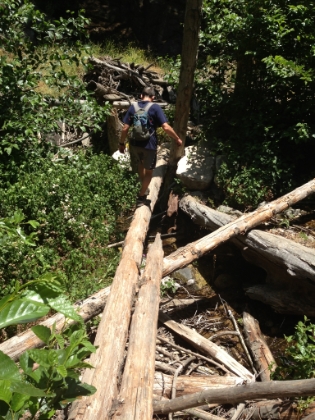 Dr. Rock's picture of me coming back over the same section.