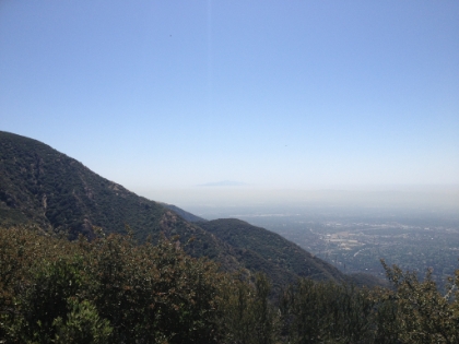 The view from Echo Mtn on a hazy (smoggy?) day.
