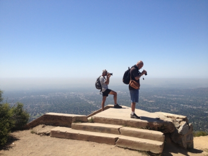 The guy on the left was evidently a former ultra-runner. He definitely had the look and personality. I talked to him for a while and couldn't tell if we was really smart or really crazy. Eventually, I had to remind him that I had a long ways to go still, and then I headed off.