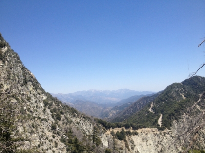 On the final climb to the top of Mt. Disappointment looking back at Markham Saddle.