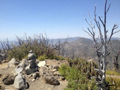 The summit cairn.