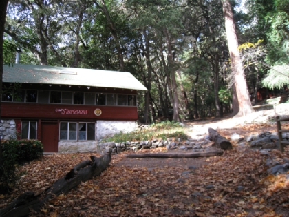Camp Sturtevant, a privately run camp with lodges, campfire, running water, electricity etc. There is a couple that lives here that manages the facility. Last time I was here, I was talking to one of them, very entertaining. Evidently the electricity is produced by a small hydroelectic generator in the stream (that runs year round) that they installed.
