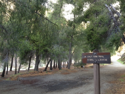 First destination of the day will be the Bridge to Nowhere. Sounds intriguing...