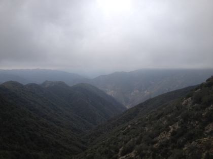 Heaton Saddle, my destination for the day. A rather anti-climatic destination, but it will have to do. The trail past here isn't even on the map, but it looks pretty easy to follow. I'll make the full trip to Iron Mountain next time.