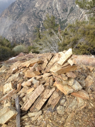 I believe this is a marker indicating where you can head down to the abandoned Allison gold mine. There is no trail that I can see, but it's supposed to be a fun detour. The mine supposedly still has the rail and cars and old equipment lying around. I'll have to save that for another day.