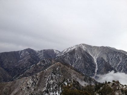 Good view of Pine Mtn. and Dawson Peak.