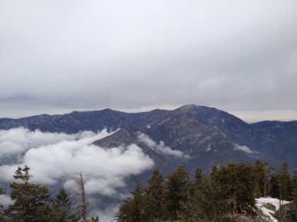 Mt. Baden-Powell to the Northwest. On my to-do list for the Spring. Somewhere far down below is the East Fork of the San Gabriel River cutting the deepest canyon in Southern CA at just over 6000' deep (deeper than the Grand Canyon).