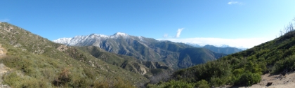 A panorama from the ridge.