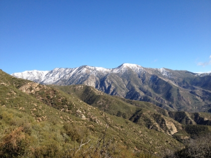 Made it to the ridge. The view is amazing, the pictures don't do it justice. The air was perfectly crisp and clear, and the snow was fresh on the nearby mountain tops.
