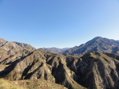 Chiseled canyons as far as the eye can see.