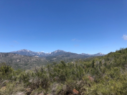 Almost back to the trailhead with a view of Tahquitz Peak, Marion Mtn, and San Jacinto from right-to-left. Another fun adventure complete!