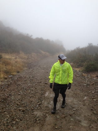Dr. Rock making the final approach to the summit.