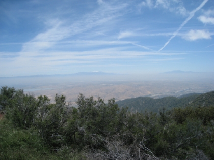I believe that's Lake Elsinore with Mt. San Gorgonio in the background.