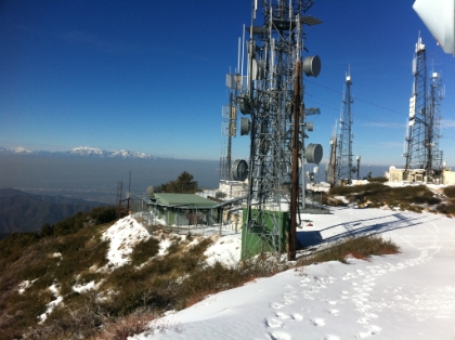 Mt. Baldy and the radio towers.