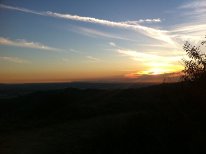 Almost back to the car as the sun is setting over Catalina. I get down right around 5:45. I was absolutely exhausted at this point. The last 7-8 miles of the trail are relatively flat, and not terribly exciting, with plenty of rolling uphills. It was mentally grueling. I stop for dinner at the famous Cook's Corner and then head home.