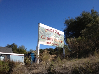 The trail starts at the Candy Store. The store is a life saver after a tough run!