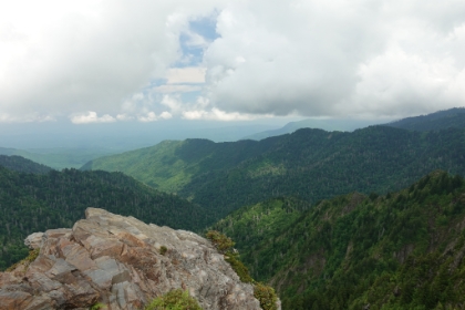 Made it to Charlie's Bunion. The peak is named after exactly what it sounds like. The person who originally named the peak was hiking with his friend Charlie who had an unusually shaped bunion on his foot that evidently looked like the rock outcropping here.