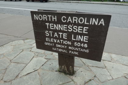 The trailhead for Charlies Bunion is at Newfound Gap on the border between Tennessee and North Carolina.