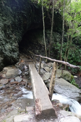 Now it's time to head up Arch Rock. A great example of the amazingly difficult (and maybe overzealous) trail work of the CCC.