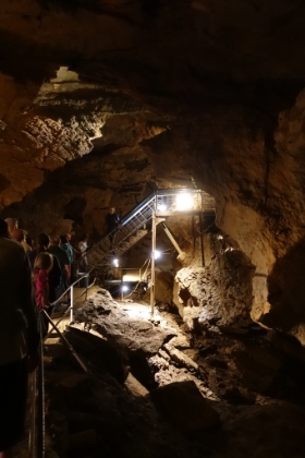 Ready to leave the cavern. A great tour! Now time to start the long drive towards Charleston, South Carolina.