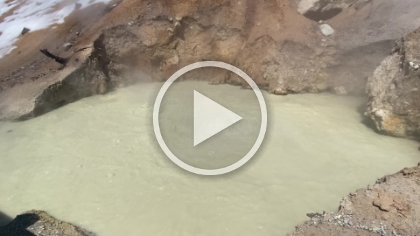 Video of the Sulphur Works mud pot.