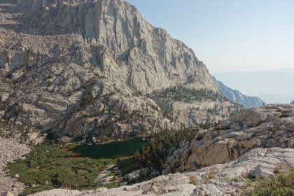 Looking down at Mirror Lake.