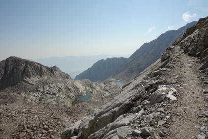Now high above the lakes around Trail Camp.