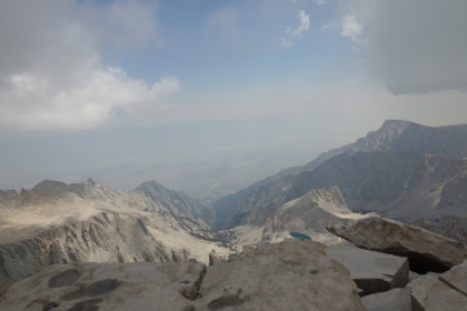 Looking East towards the White Mountains. There's a hazy layer of smoke down below from the big Ferguson Fire, but fortunately it's clear up here and air quality hasn't been an issue.
