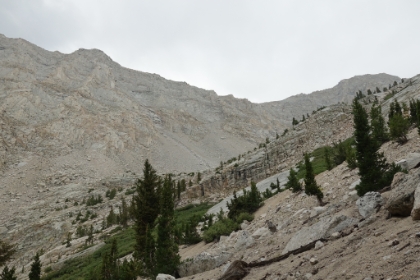 It's a fairly long, steep climb up to the lakes.