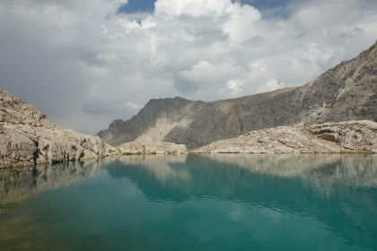I love how these bowl lakes just hang on the edge of a cliff before the outlet creek flows down the canyon.