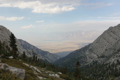 Early evening view on the way back down the main trail.