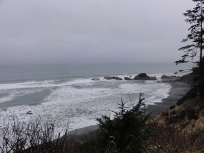 After leaving Hoh Rain Forest, I got back on the 101 and headed out to the coast. There are a couple great beach lookout spots near the Kalaloch Ranger Station.