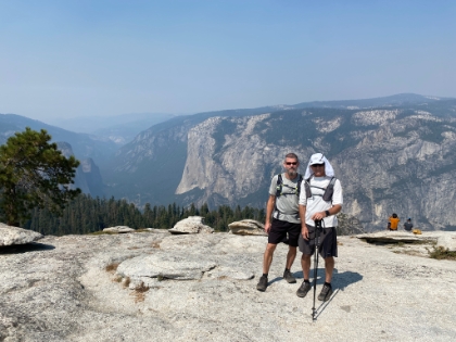 Dr. Rock and I on Sentinel Dome.