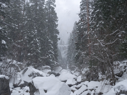 Another view of the 317' Vernal Fall from the bridge.