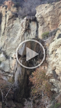 Video of the trickling Escondido Falls.