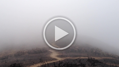 A cool video of the marine layer blowing over the peak.