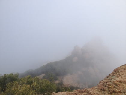Unfortunately, it's a really foggy day so the view from the peak wasn't entirely inspiring.