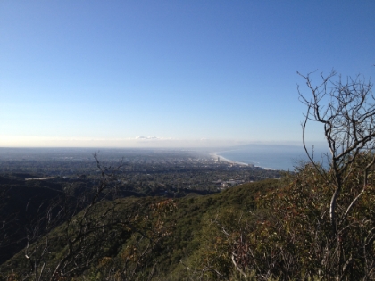 The first view of the coastline from Malibu to Palos Verdes.