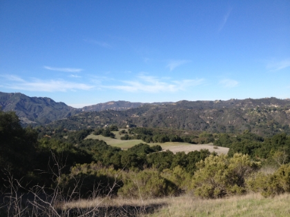 Looking down into Topanga from the Musch Camp trail.