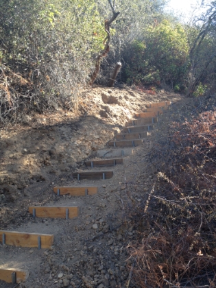 The start of the trail was completely rebuilt and opened up just recently. Someone put in a lot of work here. This used to be completely overgrown with the trail hardly visible.