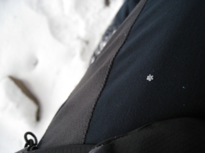 Check out the perfect shape of that snowflake. How cool is that?